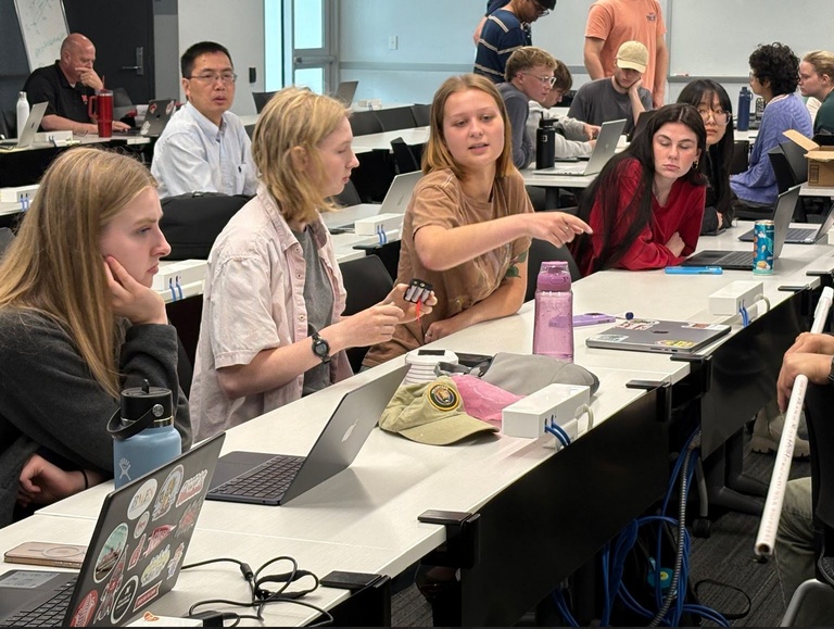 Students in a classroom
